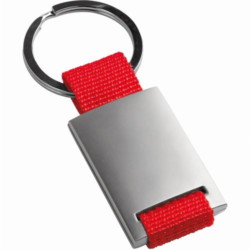 GRIPITCH. Schlüsselanhänger aus Metall und Gurtband (Art.-Nr. CA865321) - Schlüsselanhänger aus Metall und Gurtb...