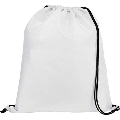 CARNABY. 210D Rucksacktasche mit schwarzen Zugbändern (Art.-Nr. CA869171) - Turnbeutel aus 210D Polyester mit...
