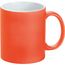 LYNCH. Keramikbecher 350 ml mit neonfarbener Oberfläche (orange) (Art.-Nr. CA879042)