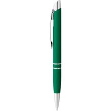 MARIETA SOFT. Aluminium-Kugelschreiber mit Clip (grün) (Art.-Nr. CA881259)