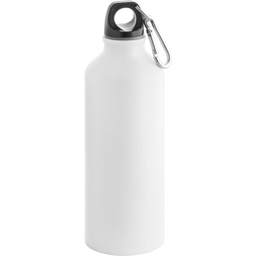 COLLINA. Aluminiumflasche mit Karabiner 540 ml (Art.-Nr. CA885772) - Trinkflasche (540 mL) aus Aluminium mit...