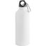 COLLINA. Aluminiumflasche mit Karabiner 550 ml (weiß) (Art.-Nr. CA885772)
