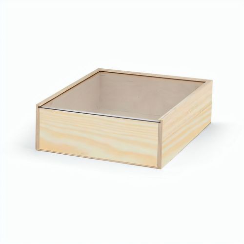 BOXIE CLEAR S. Holzschachtel S (Art.-Nr. CA888388) - Schachtel aus sperrholz mit Schiebedecke...