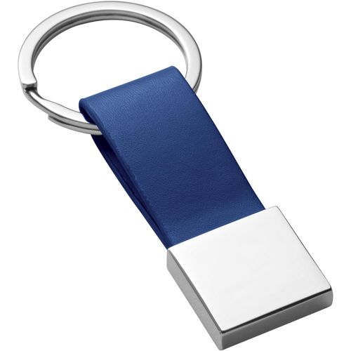 BUMPER. Schlüsselanhänger aus Metall und PU (Art.-Nr. CA891558) - Schlüsselanhänger aus Metall und P...