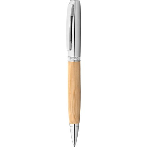 FUJI. Kugelschreiber aus Bambus und Metall mit ABS-Gehäuse (Art.-Nr. CA897247) - Kugelschreiber aus Bambus und ABS mit...