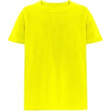 THC MOVE KIDS. Technisches T-Shirt mit kurzen Ärmeln aus Polyester für Kinder (Gelb Hexachrome) (Art.-Nr. CA898250)