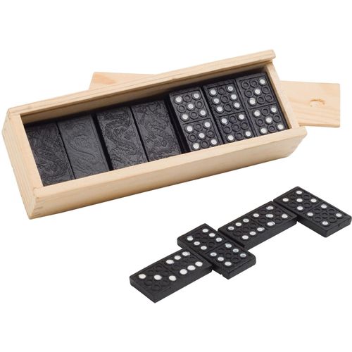 MIGUEL. Domino Spiel (Art.-Nr. CA898648) - Domino Spiel. Geliefert in einer Holzsch...