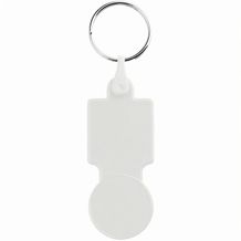 SULLIVAN. Schlüsselanhänger mit Einkaufschip (weiß) (Art.-Nr. CA903663)