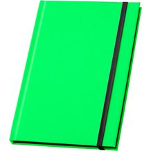 WATTERS. A5-Notizbuch aus fluoreszierendem PU. Linierte Blätter (hellgrün) (Art.-Nr. CA904404)