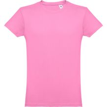 THC LUANDA. Herren-T-Shirt aus Baumwolle im Schlauchformat (hellrosa) (Art.-Nr. CA917386)