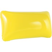 TIMOR. Strandkissen aufblasbar aus undurchsichtigem PVC (gelb) (Art.-Nr. CA927992)