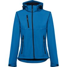 THC ZAGREB WOMEN. Gürtel-Softshell-Jacke für Damen (petrol) (Art.-Nr. CA928414)