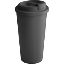 CUPPARI. Reisebecher aus 100% PP (Schwarz) (Art.-Nr. CA930293)