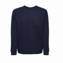 THC COLOMBO. Sweatshirt (unisex) aus italienischem Frottee ohne Knopfleiste (dunkelblau) (Art.-Nr. CA932720)