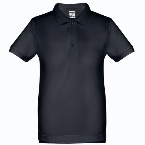 THC ADAM KIDS. Kurzärmeliges Baumwoll-Poloshirt für Kinder (unisex) (Art.-Nr. CA965733) - Kinder Poloshirt aus Piqué Stoff 100...