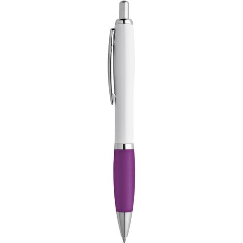 MOVE BK. Kugelschreiber mit Clip und Metall Applikationen (Art.-Nr. CA966268) - Kugelschreiber aus Metall mit Clip,...