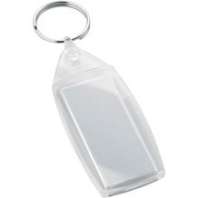 BELAIR. Schlüsselanhänger aus PS. Dieser ist transparent und rechteckig (transparent) (Art.-Nr. CA972025)