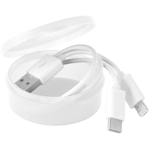 EMMY. USB-Kabel mit 3-in-1-Stecker aus ABS und PVC (Art.-Nr. CA981017) - USB Kabel 3-in-1 aus ABS und PVC....