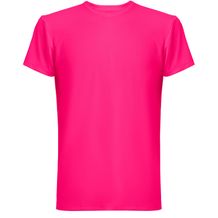 THC TUBE. T-Shirt (190g/m²) aus Polyester (90%) (dunkelrosa) (Art.-Nr. CA981069)