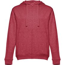 THC AMSTERDAM. Sweatshirt für Männer aus Baumwolle und Polyester (Rot melliert) (Art.-Nr. CA982522)