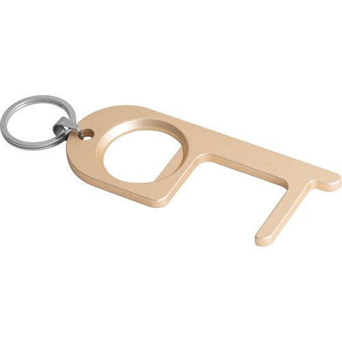 HANDY. Schlüsselanhänger aus Aluminium mit Flaschenöffner (Art.-Nr. CA982533) - Schlüsselanhänger aus Aluminium m...