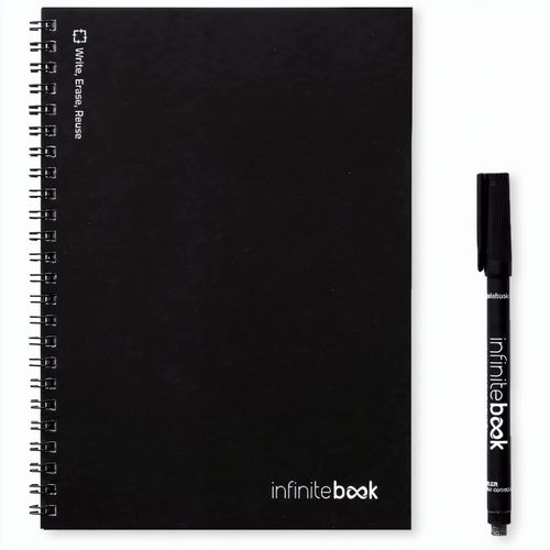 INFINITEBOOK PLAIN A5. "Infinitebook" mit flexiblem Einband und 15 unlinierten Whiteboard Seiten (Art.-Nr. CA983196) - A5-Notizbuch - "Infinitebook" - mit...