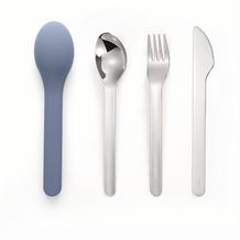 Nuoc Stainless Steel Cutlery Set (blue, green, pink, black) (Art.-Nr. CA144513)