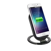Wireless Charger OVAL POWER STAND (black) (Art.-Nr. CA220092)