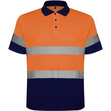 Herren Poloshirt POLARIS [Gr. M] (navy/fluor orange) (Art.-Nr. CA970637)
