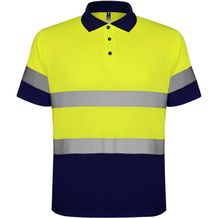 Herren Poloshirt POLARIS [Gr. S] (navy/fluor yellow) (Art.-Nr. CA997155)