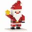 BRIXIES Weihnachtsmann mit Glocke (bunt) (Art.-Nr. CA439736)