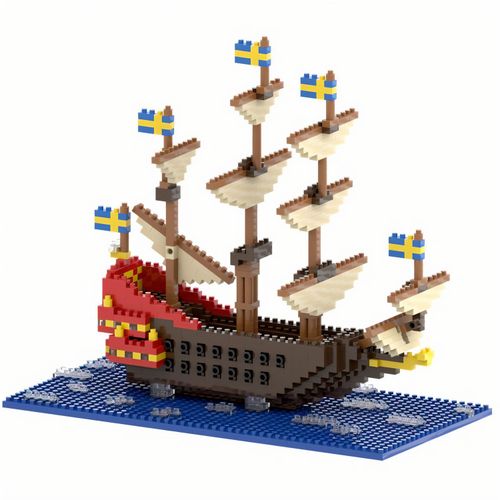 BRIXIES Vasa Schiff (Art.-Nr. CA735538) - Begebe dich mit unserem Bausatz 'Piraten...