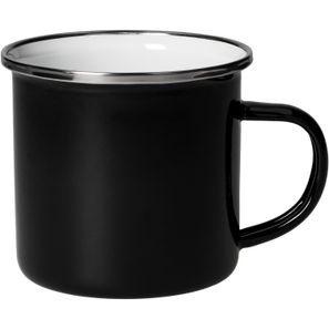 Emaille-Becher "Cozy". 300 ml. schwarz