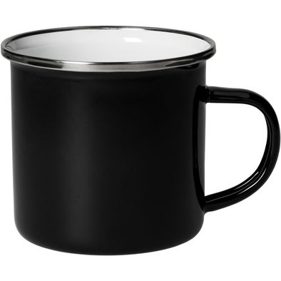 Emaille-Becher "Cozy", 300 ml, schwarz