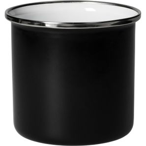 Emaille-Becher "Cozy". 300 ml. schwarz