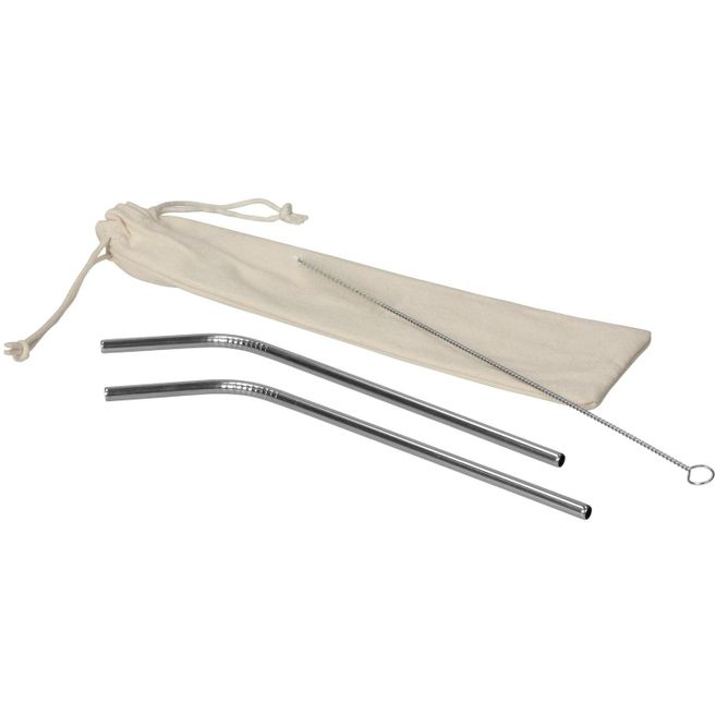 Strohhalm-Set "Steel"