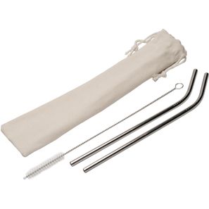 Strohhalm-Set "Steel"