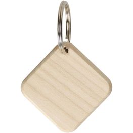 Produktabbildung Holzschlüsselanhänger "Maple" eckig Holzschlüsselanhänger "Maple" eckig