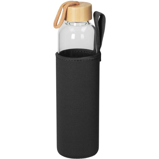 Glasflasche mit Hülle "Bamboo" 0.75 l