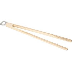 Holz-Grillzange "Opener" mit Kapselheber. 43 cm