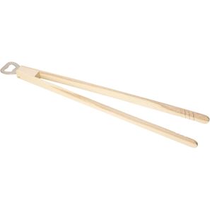 Holz-Grillzange "Opener" mit Kapselheber, 43 cm