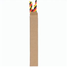 Fanpapierstrohhalm Deutschland, 11er Set "Nations"