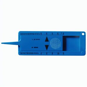 Schlüsselanhänger "Reifenprofilmesser"