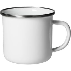 Emaille-Becher "Cozy".300 ml. weiß