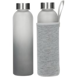 Glasflasche mit Hülle "Iced" 0.45 l
