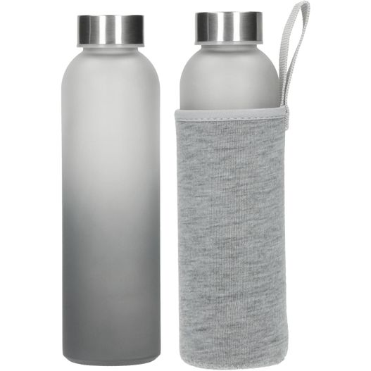 Produktabbildung Glasflasche mit Hülle "Iced" 0.45 l Glasflasche mit Hülle "Iced" 0.45 l (Bild 1)