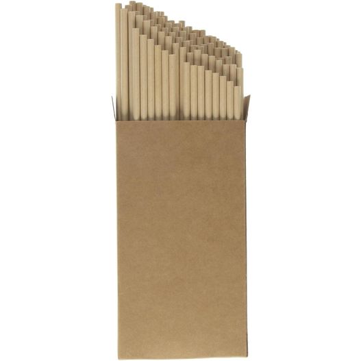 Produktabbildung Papierstrohhalm 100er Set "Natur" Papierstrohhalm 100er Set "Natur" (Bild 1)