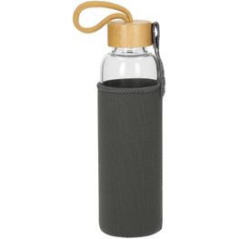 Glasflasche mit Hülle "Bamboo" 0,55 l