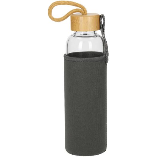 Produktabbildung Glasflasche mit Hülle "Bamboo" 0,55 l Glasflasche mit Hülle "Bamboo" 0,55 l (Bild 1)