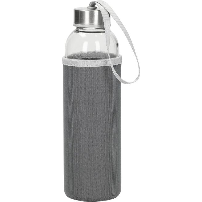 Glasflasche mit Hülle "Pure", 0,5l